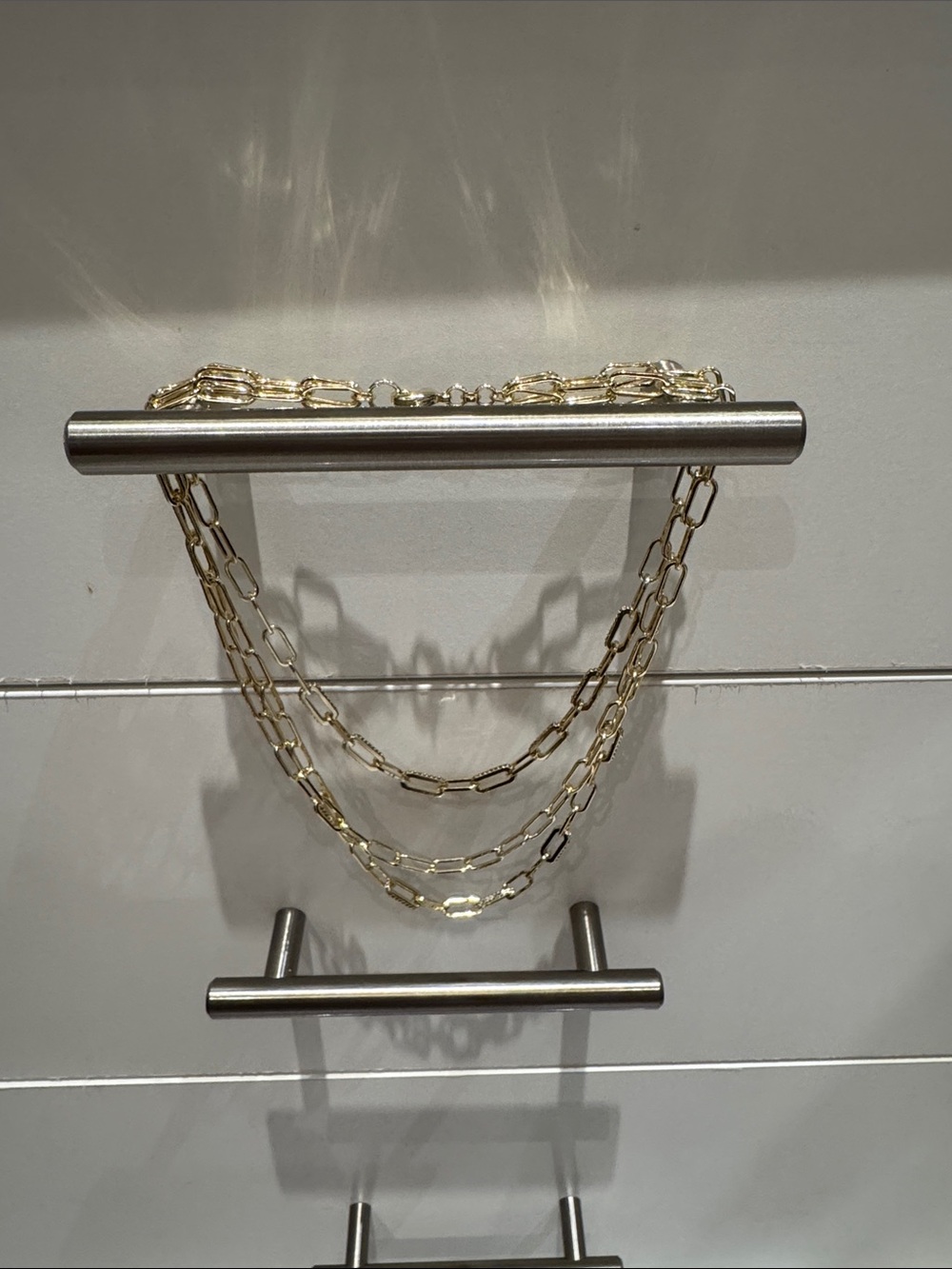 Kendra Scott Gold Layered Paperclip Necklace